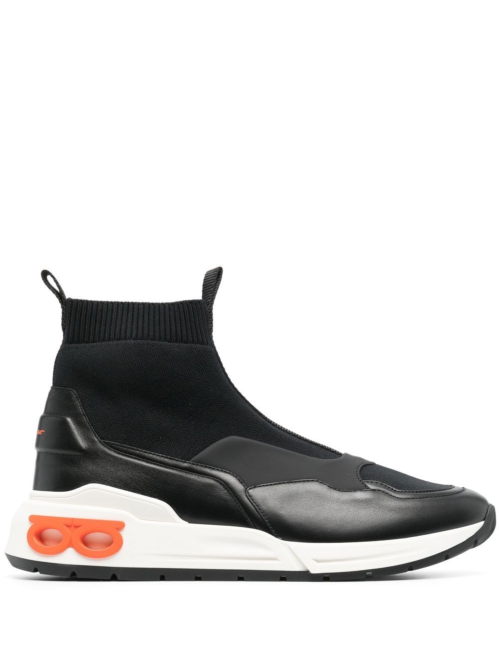 Ferragamo Gancini Sock-Sneakers - Schwarz von Ferragamo