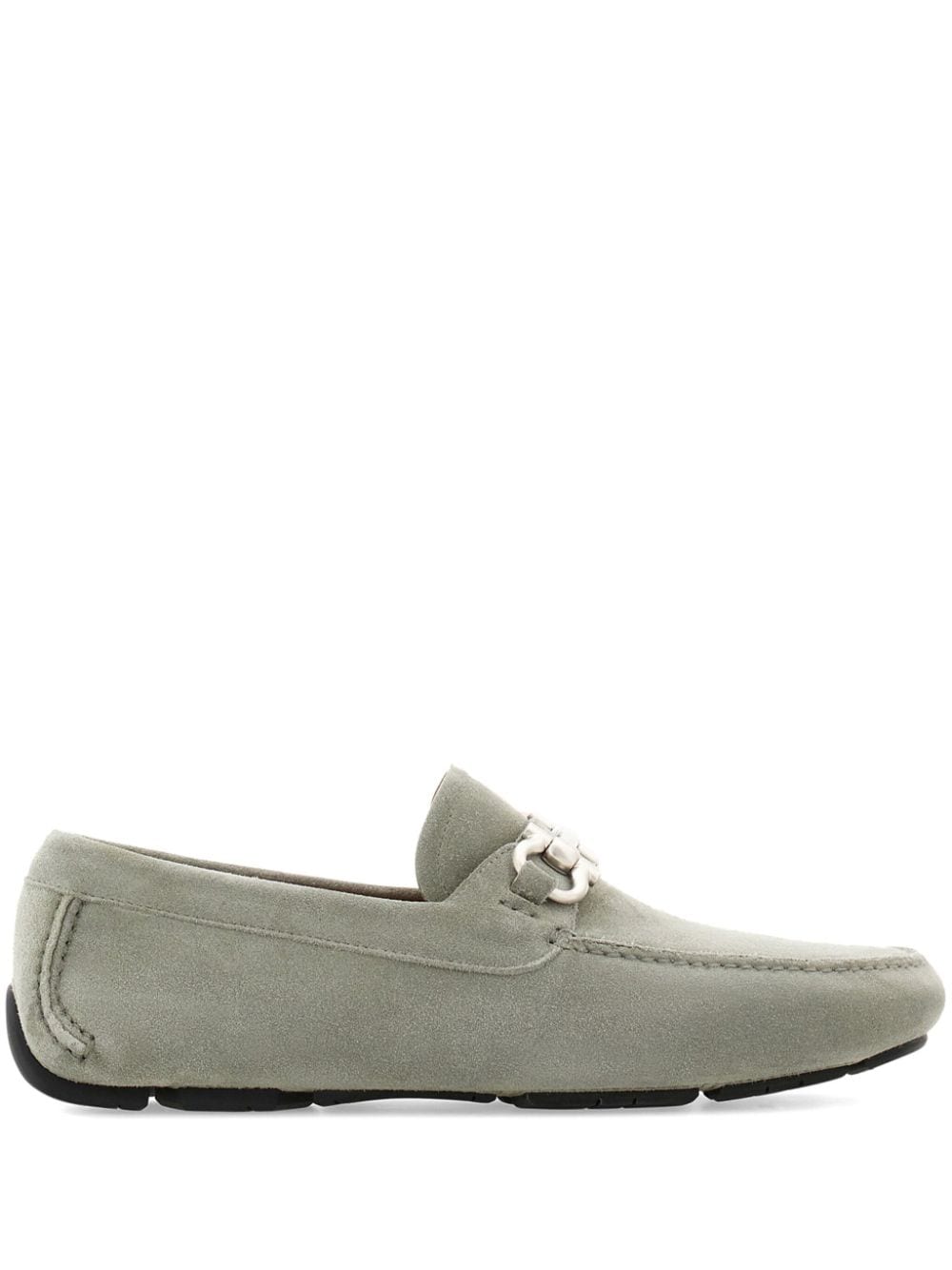 Ferragamo Gancini Loafer aus Wildleder - Grau von Ferragamo