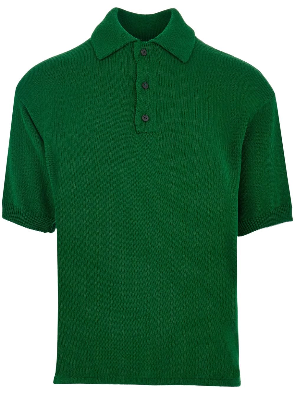 Ferragamo Gestricktes Poloshirt - Grün von Ferragamo