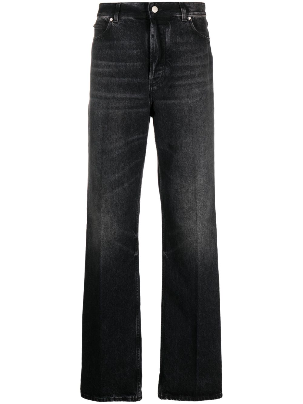 Ferragamo Jeans mit gravierten Logo-Knöpfen - Schwarz Ferragamo Jeans mit gravierten Logo-Knöpfen - Schwarz von Ferragamo