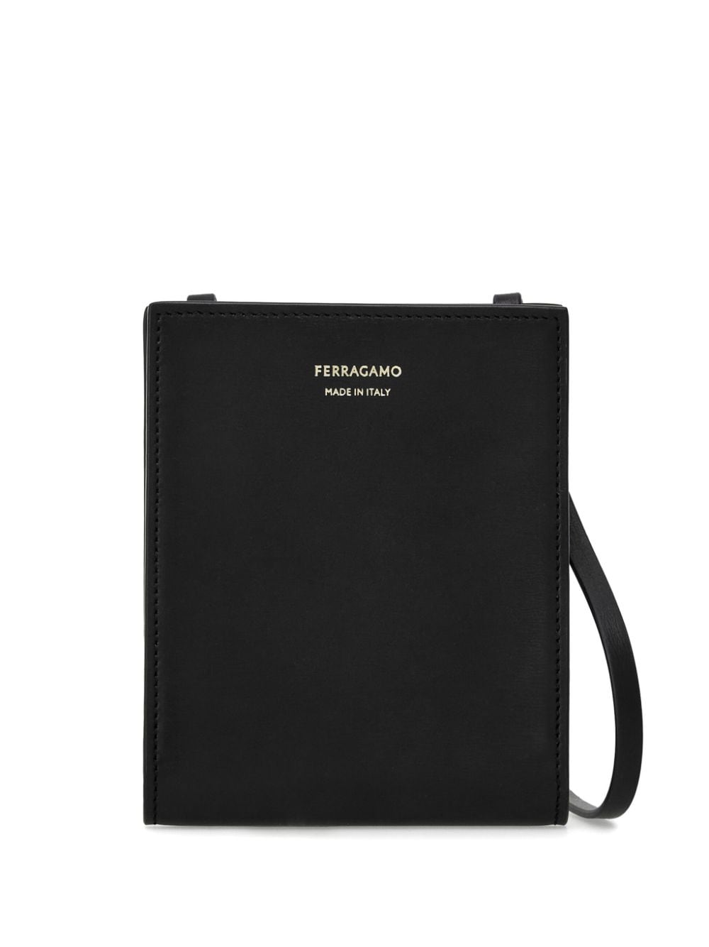 Ferragamo Kartenetui mit Logo-Stempel - Schwarz von Ferragamo