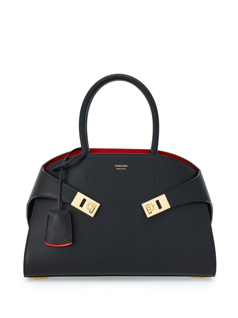 Ferragamo Kleine Hug Handtasche - Schwarz von Ferragamo