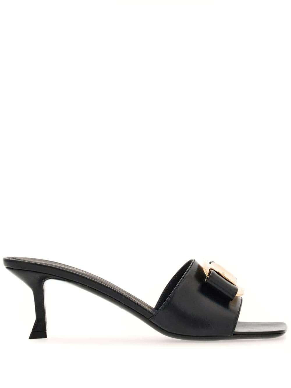 Ferragamo Mules aus Leder 55mm - Schwarz von Ferragamo