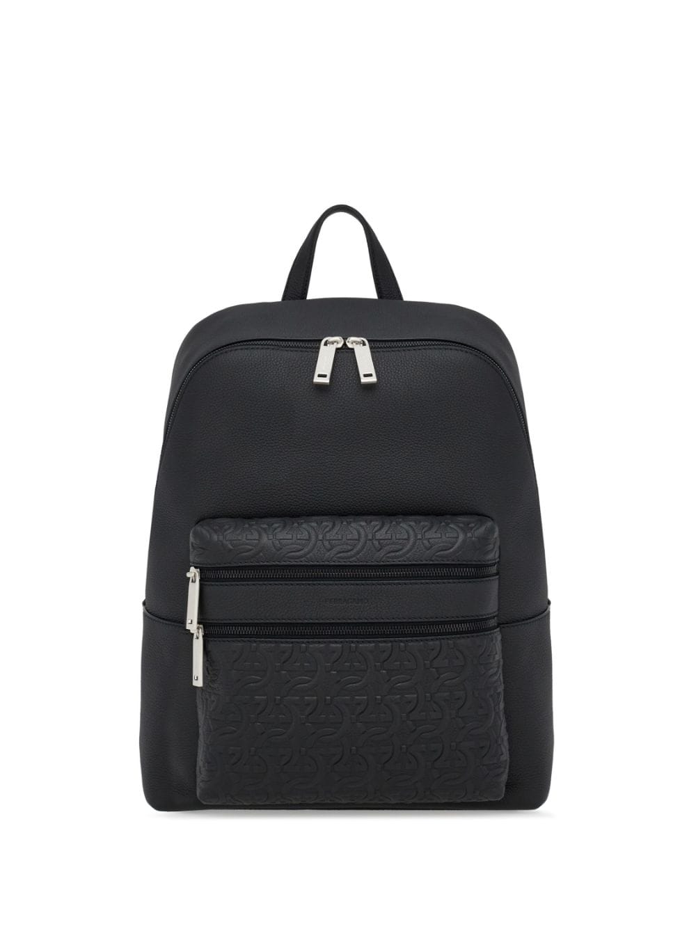 Ferragamo Rucksack mit Logo-Prägung - Schwarz von Ferragamo