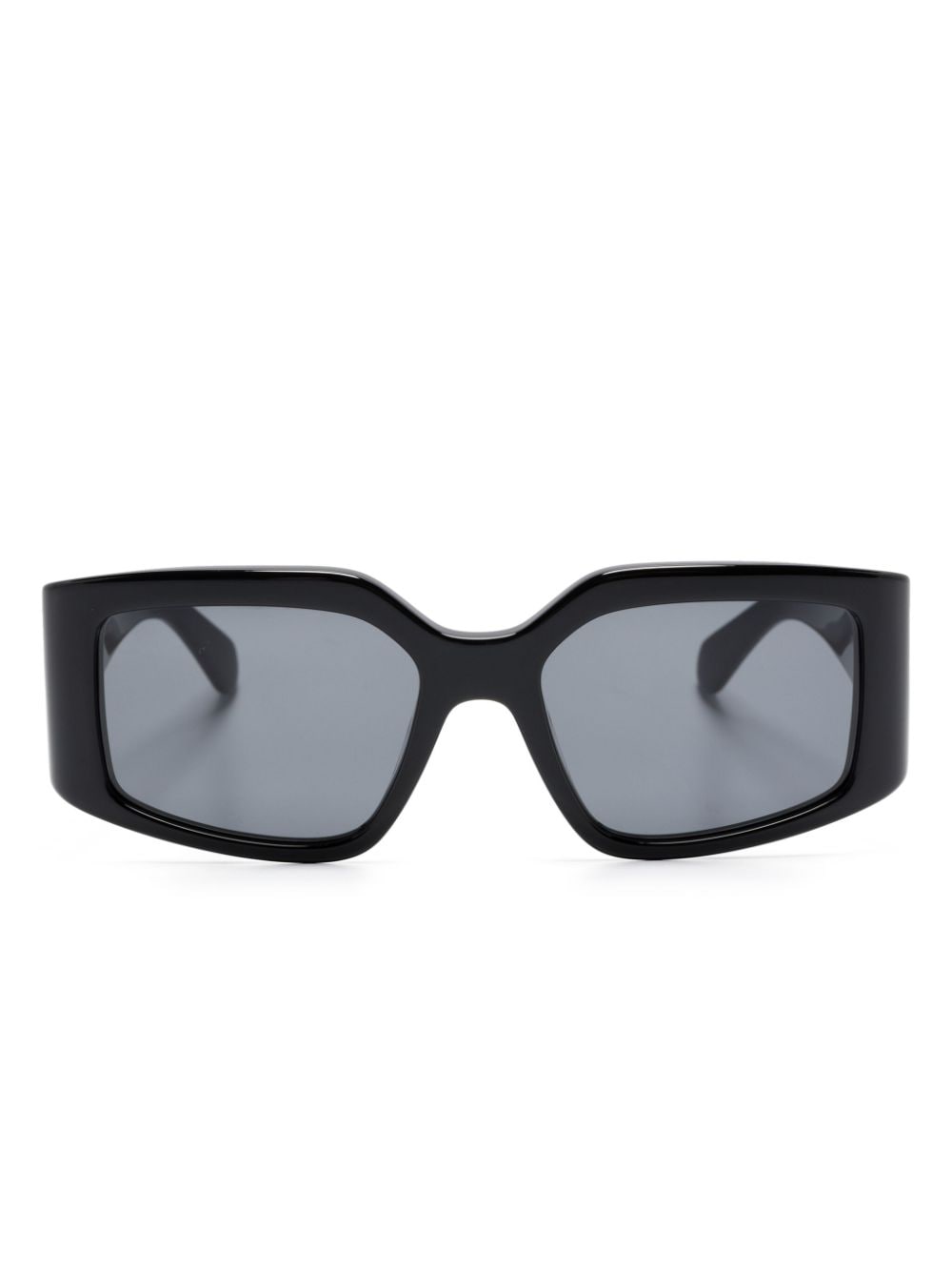 Ferragamo Sonnenbrille mit eckigem Gestell - Schwarz von Ferragamo