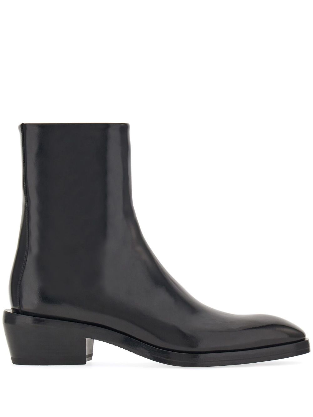 Ferragamo Stiefel mit eckiger Kappe - Schwarz von Ferragamo