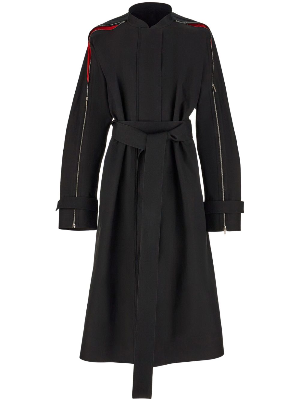 Ferragamo Trenchcoat mit Reißverschluss - Schwarz von Ferragamo