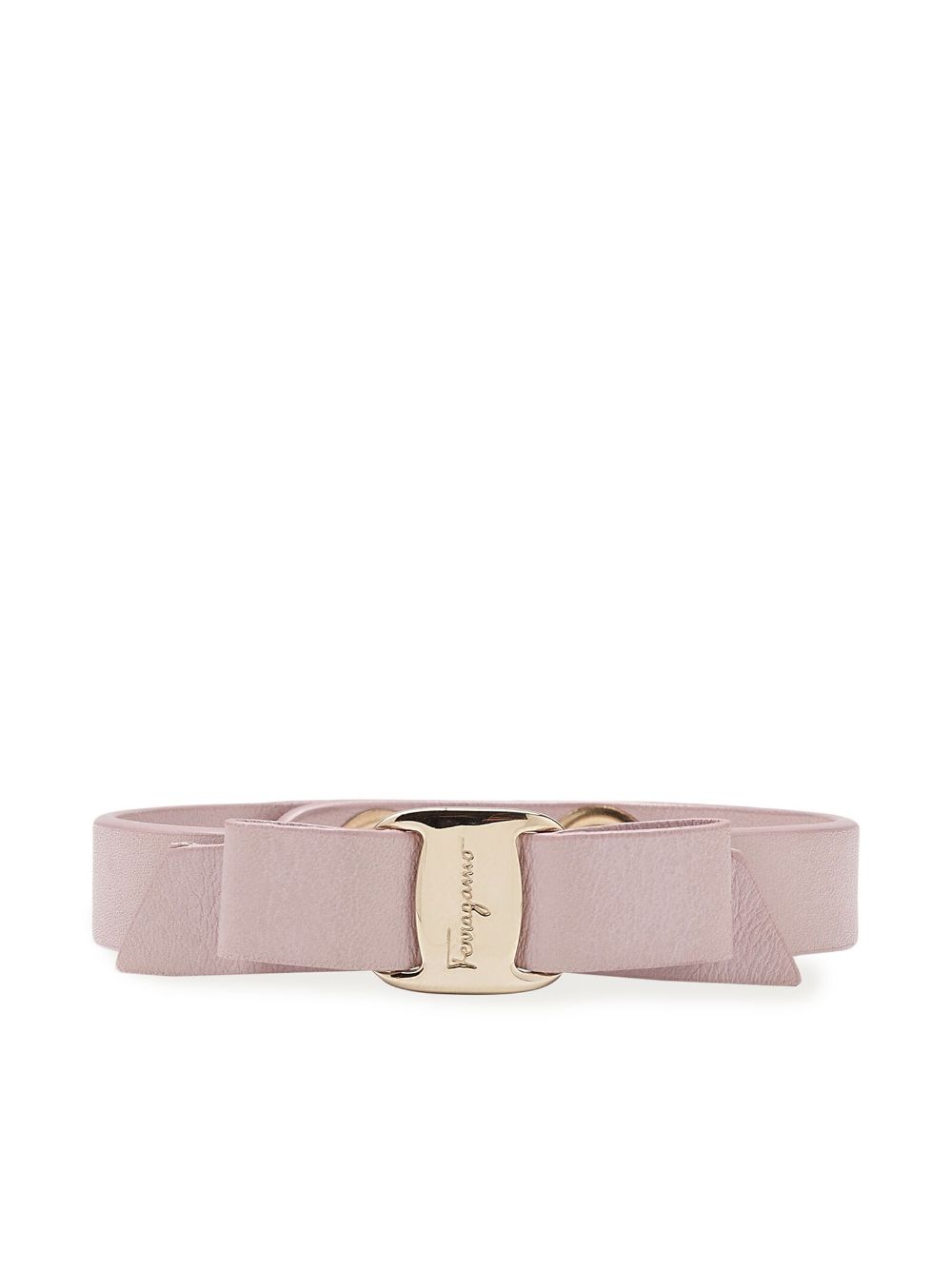 Ferragamo Lederarmband mit Vara-Schleife - Rosa von Ferragamo