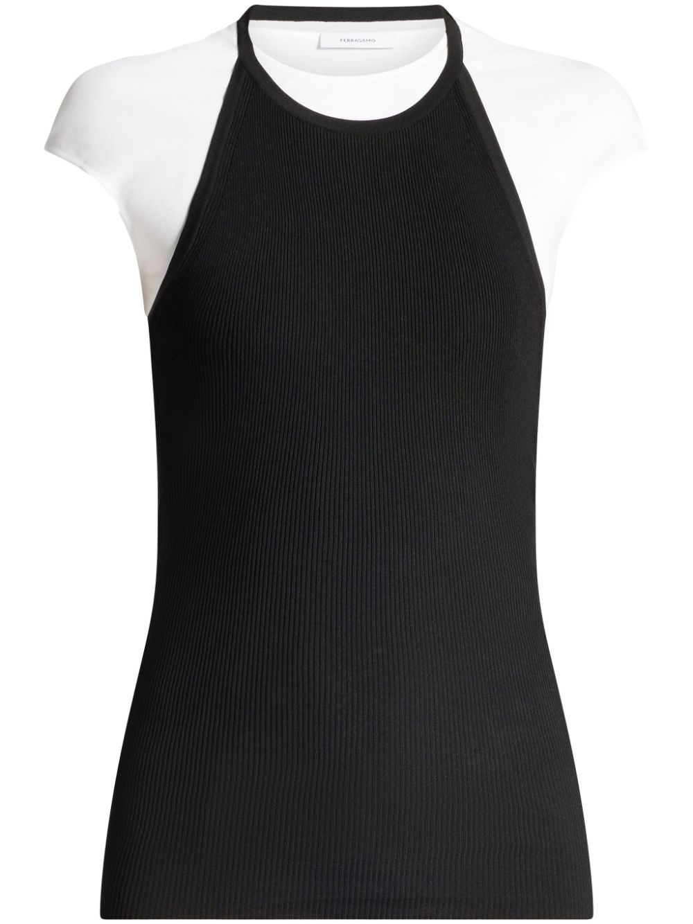 Ferragamo Tanktop in Colour-Block-Optik - Schwarz von Ferragamo