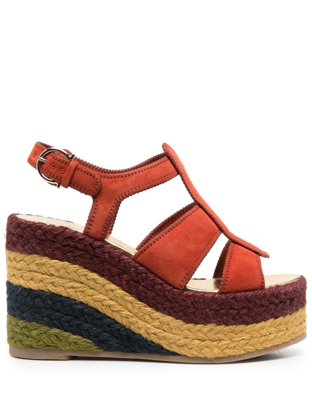 Ferragamo Wedge-Espadrilles - Orange von Ferragamo