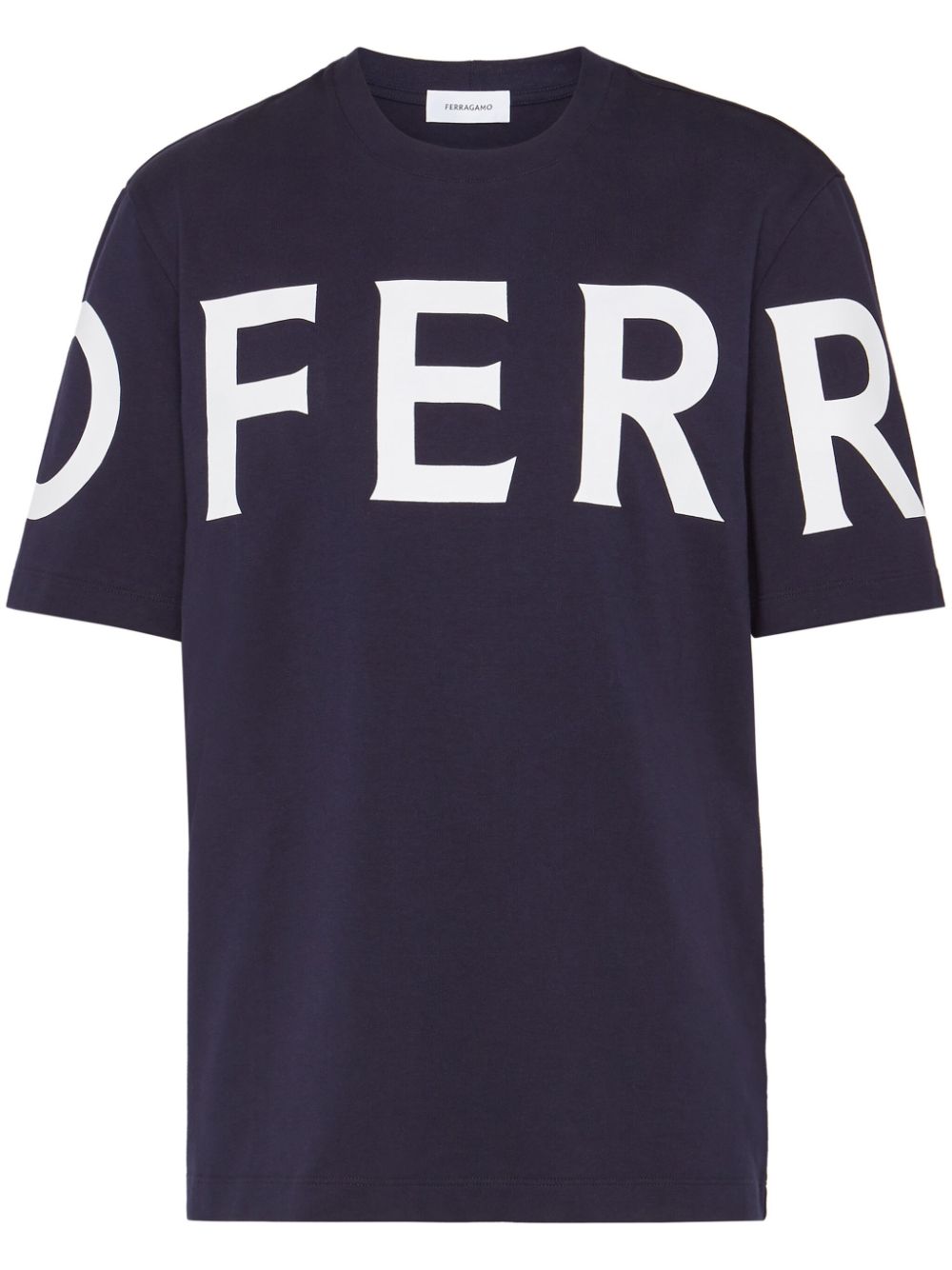Ferragamo T-Shirt mit Logo-Print - Blau von Ferragamo