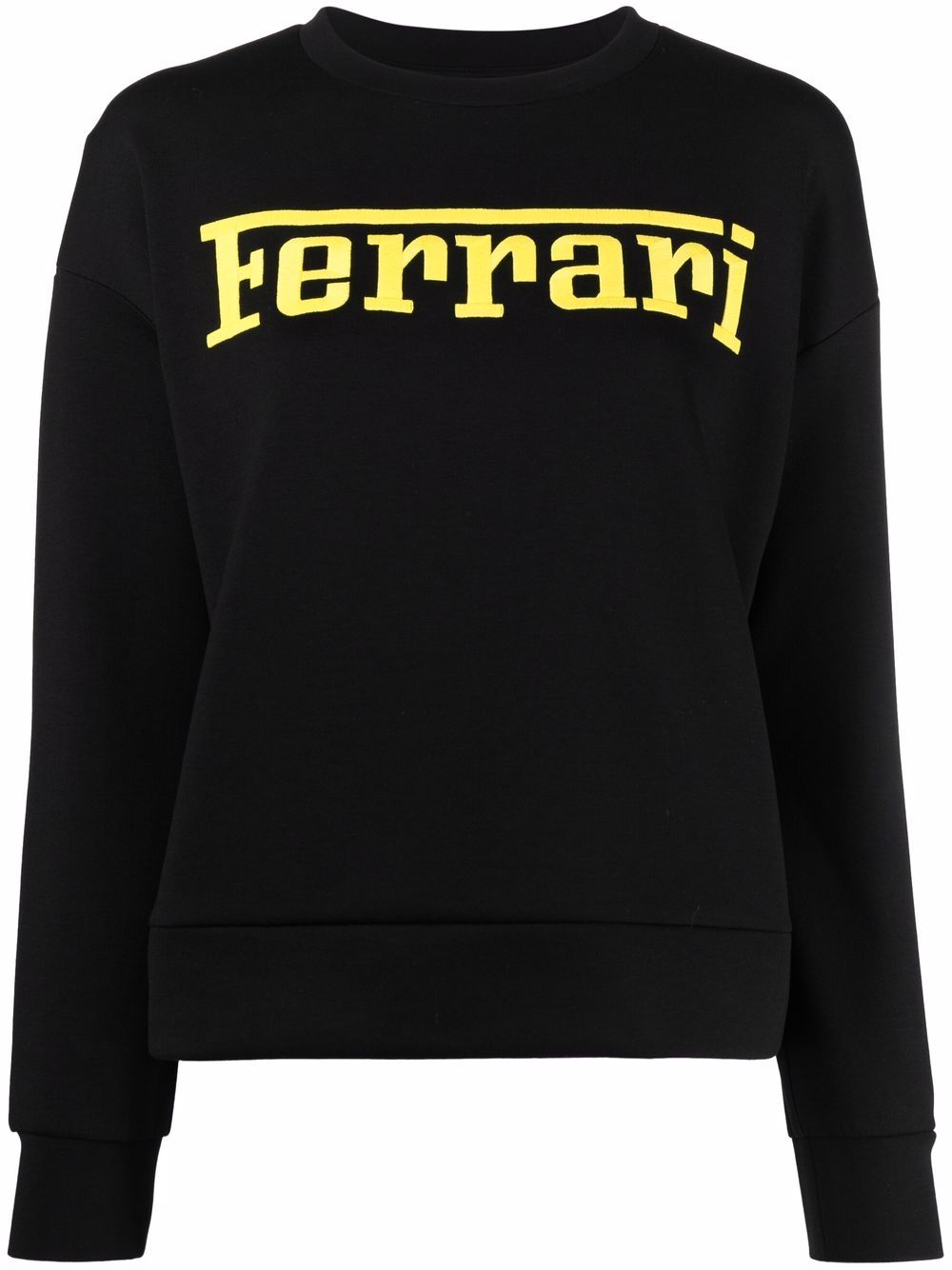 Ferrari Sweatshirt mit Logo-Stickerei - Schwarz von Ferrari