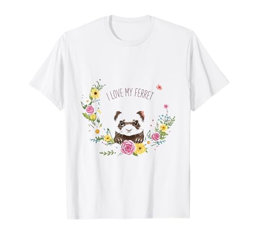I Love My Frettchen Lustiger Tierliebhaber Niedlicher Haustierbesitzer für Frauen T-Shirt I Love My Frettchen Lustiger Tierliebhaber Niedlicher Haustierbesitzer für Frauen T-Shirt von Ferret Mom Pet Lover Apparel