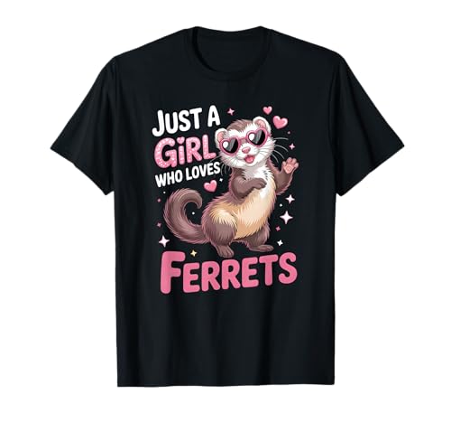 Mädchen Frettchen T-Shirt Mädchen Frettchen T-Shirt von Ferret Shirts & Gifts for Girls