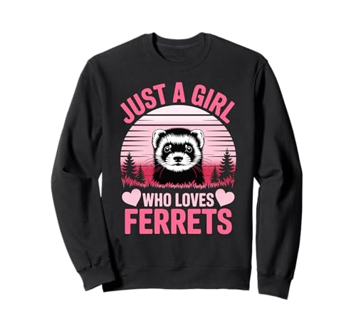 Just A Girl Who Loves Frettchen süßes rosa Design Sweatshirt Just A Girl Who Loves Frettchen süßes rosa Design Sweatshirt von FerretLove