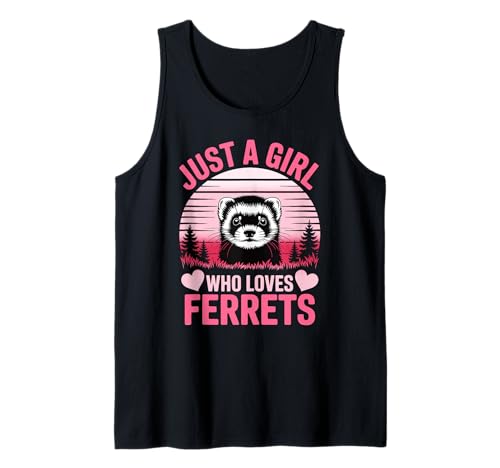 Just A Girl Who Loves Frettchen süßes rosa Design Tank Top Just A Girl Who Loves Frettchen süßes rosa Design Tank Top von FerretLove