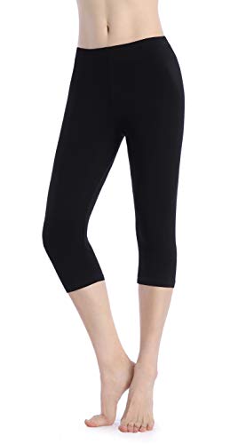 Damen Capri Shorts Under Rock Leggings - Dünn Schwarz Kurze Sicherheitshosen von Ferrieswheel Story