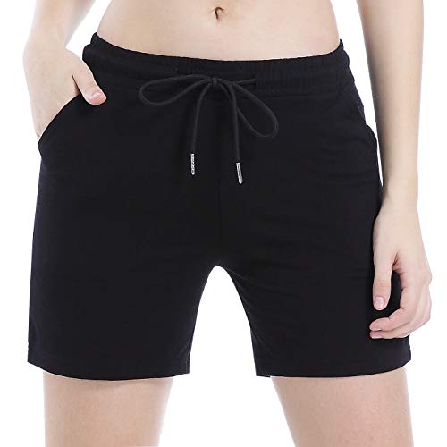 Ferrieswheel Story Sommerhose Damen Leicht Sport Shorts Kurze Jogging Hose Fitness mit Taschen von Ferrieswheel Story