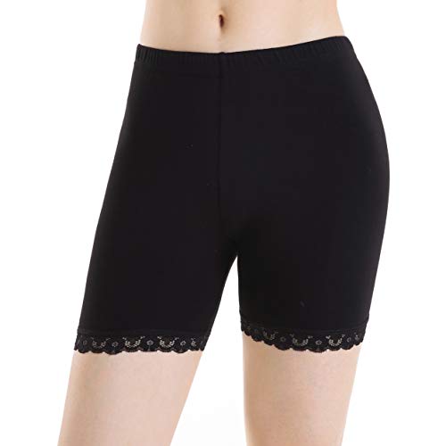 Ferrieswheel Story Unter Kleid Leggings Dünn Damen Schwarz Kurze Hose Yoga Tight Shorts Workout von Ferrieswheel Story