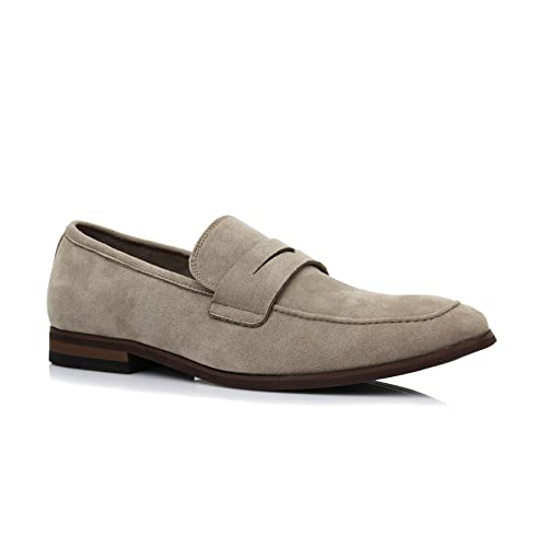 Ferro Aldo Dylan MFA19671 Classic Moc-Toe Penny Loafers für Herren, beige, 42 EU von Ferro Aldo