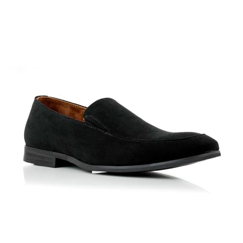 Ferro Aldo Dylan MFA19671 Classic Moc-Toe Penny Loafer für Herren, Schwarzes Wildleder, 43 EU von Ferro Aldo