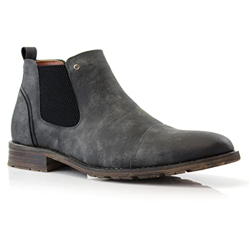 Ferro Aldo Sterling MFA606325 Chelsea Herren-Stiefeletten, lässig, zum Reinschlüpfen, anthrazit, 41 EU von Ferro Aldo