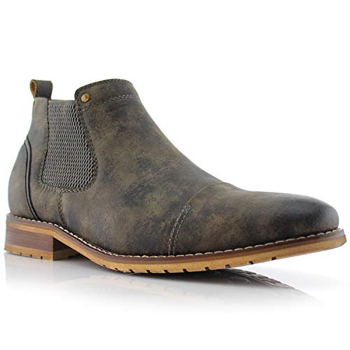 Ferro Aldo Sterling MFA606325 Herren-Stiefeletten, leger, Chelsea, zum Reinschlüpfen, grau, 44.5 EU von Ferro Aldo