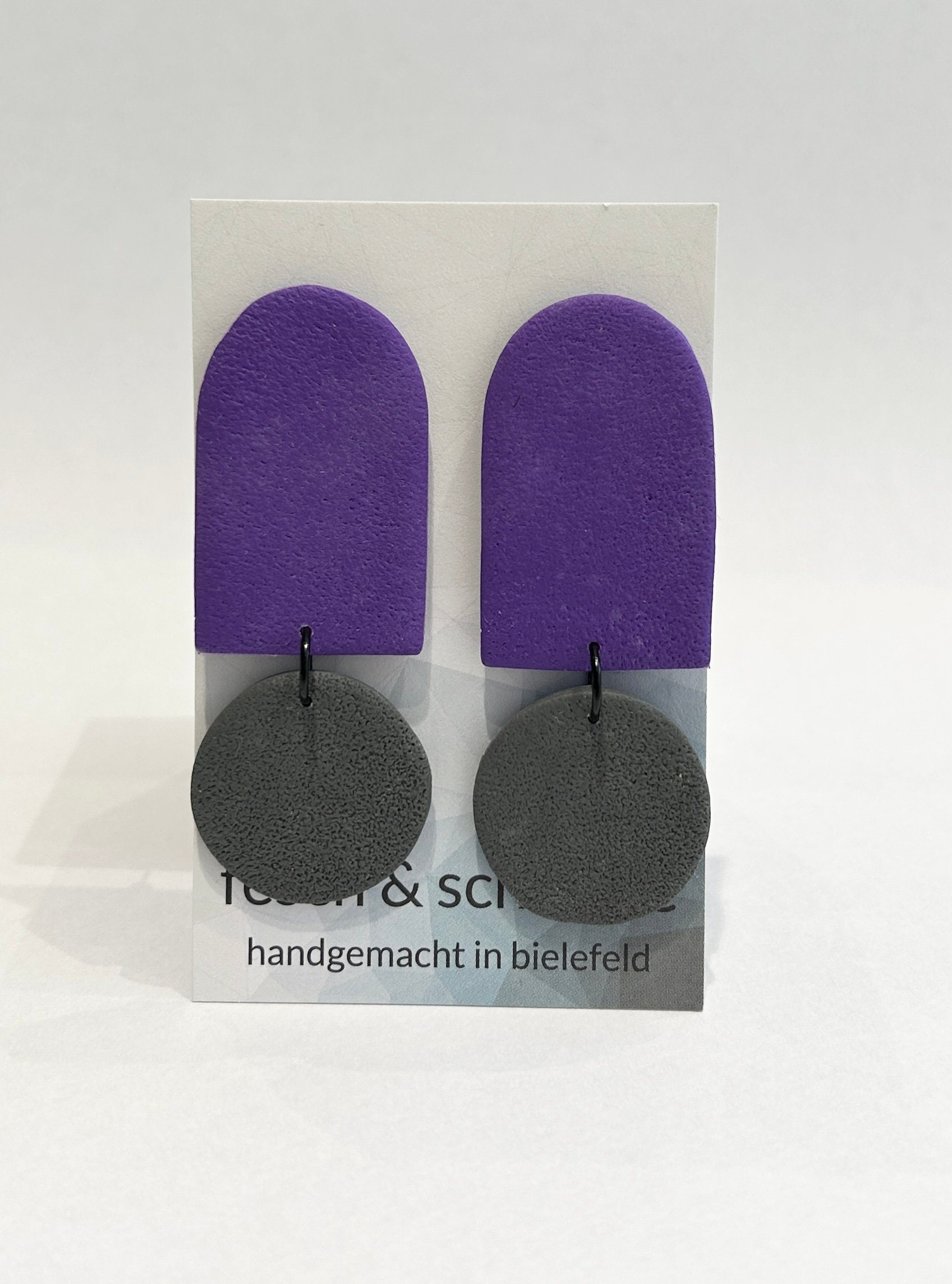 Großer Ohrschmuck Aus Polymerton, Nickelfrei von FeschSchniekeSchmuck
