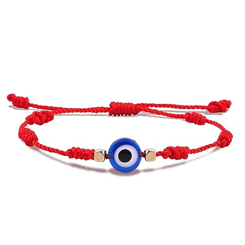 Fesciory Böser Blick-Armbänder für Frauen, 2 Stück, verstellbare rote Schnur, 7 Knoten, geflochtener Glücksfaden, Hamsa-Hand-Amulett-Armbänder für Männer und Frauen, Schmuckgeschenke, 5.1'' to 11.8 Fesciory Böser Blick-Armbänder für Frauen, 2 Stück, verstellbare rote Schnur, 7 Knoten, geflochtener Glücksfaden, Hamsa-Hand-Amulett-Armbänder für Männer und Frauen, Schmuckgeschenke, 5.1'' to 11.8 von Fesciory