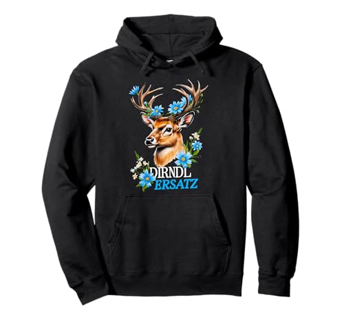 Dirndl Ersatz Hirsch Fest Oktober bayrische Tracht Trachten Pullover Hoodie von Fest Oktober Trachtenshirt Ersatz Dirndl Hirsch 21