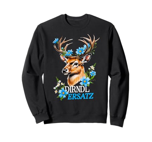 Dirndl Ersatz Hirsch Fest Oktober bayrische Tracht Trachten Sweatshirt Dirndl Ersatz Hirsch Fest Oktober bayrische Tracht Trachten Sweatshirt von Fest Oktober Trachtenshirt Ersatz Dirndl Hirsch 21