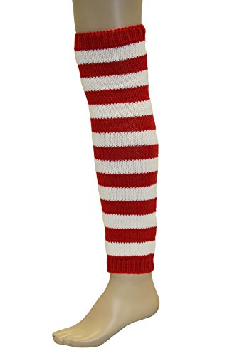 Strick-Stulpen rot/weiß geringelt Strick-Stulpen rot/weiß geringelt von Festartikel Hirschfeld