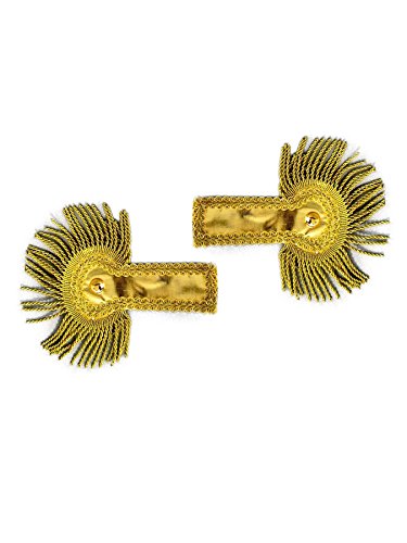 Festartikel Müller Kostüm Zubehör Schulterklappen zu Fasching Karneval Uniform Gold von Festartikel-Müller