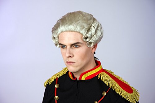 Pierre grau Perücke Gardeoffizier Marquis Richter von Festartikel-Müller