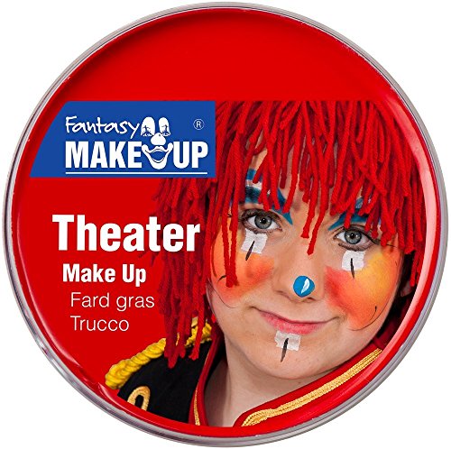 Theater Make Up Farbe rot 25 g Fasching Halloween Schminke von Festartikel Müller
