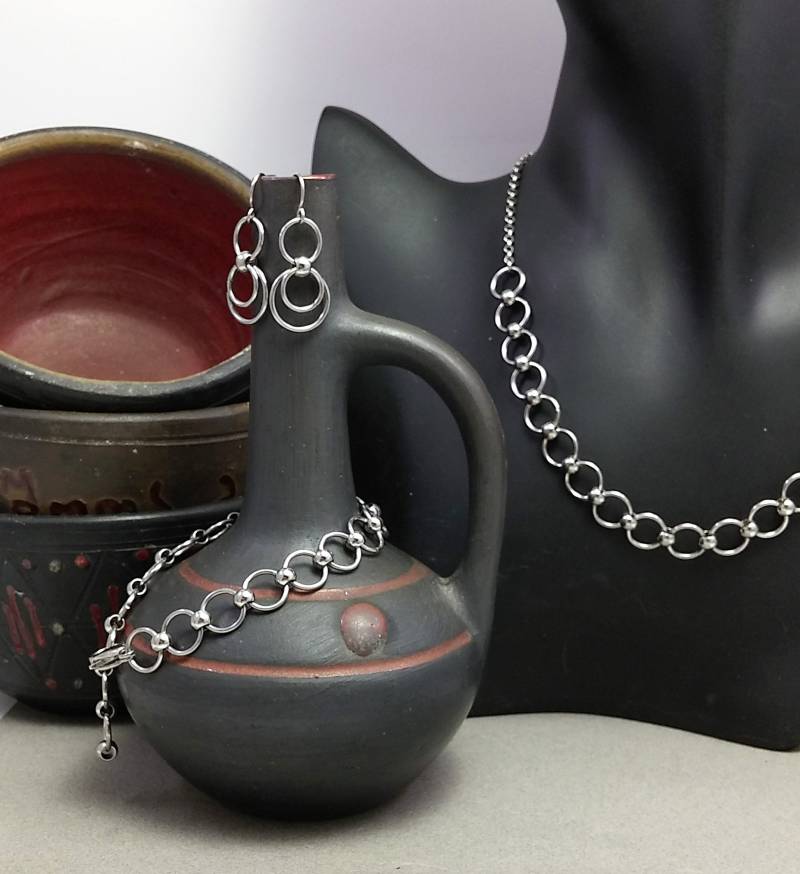 Kleine Hoop Ohrringe, Stahl Einfache Drei-Creolen Silberne Tropfen Unter 15 von FestiJe