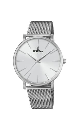 Festina Damen Analog Quarz Uhr mit Edelstahl Armband F20475/1 von Festina