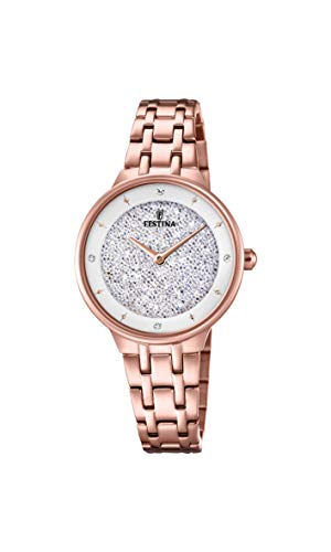 Festina Uhr Für Damen F20384/1 Outlet Roségold Edelstahl Case RoségoldEdelstahl Band von Festina