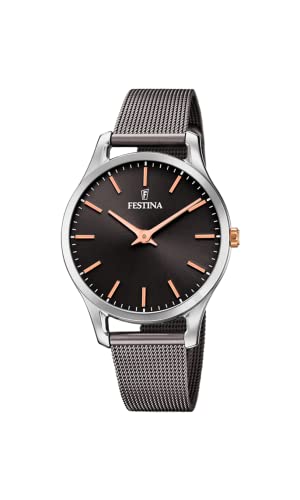 Festina Damen Analog Quarz Uhr mit Edelstahl Armband F20506/3 von Festina