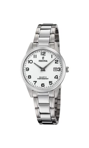 Festina Damen Analog Quarz Uhr mit Edelstahl Armband F20509/1 von Festina