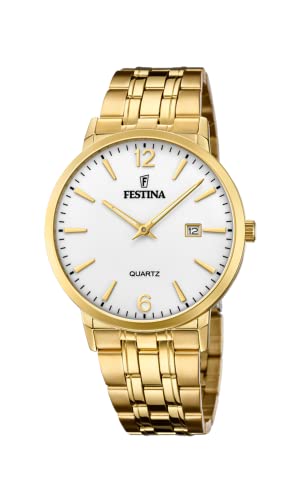 Festina Herren Analog Quarz Uhr mit Edelstahl Armband F20513/2 von Festina