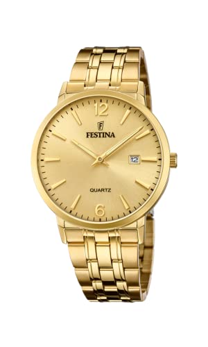 Festina Herren Analog Quarz Uhr mit Edelstahl Armband F20513/3 von Festina