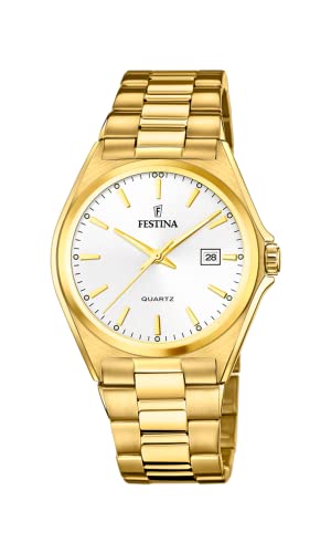 Festina Herren Analog Quarz Uhr mit Edelstahl Armband F20555/2 von Festina