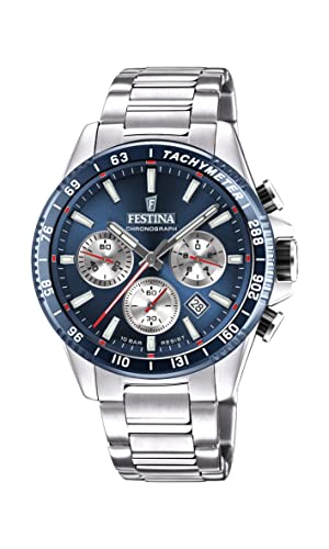 FESTINA Herren Analog Quarz Uhr mit Edelstahl Armband F20560/2 von Festina