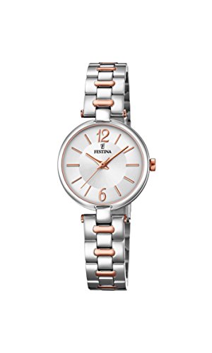 Festina Damen Analog Quarz Uhr mit Edelstahl Armband F20312/2 von Festina