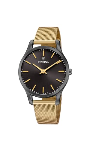 Festina Damen Analog Quarz Uhr mit Edelstahl Armband F20508/1 von Festina