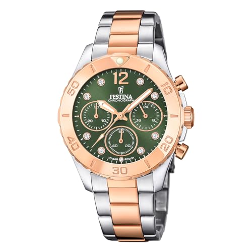 Festina Boyfriend F20605/2 Damen-Armbanduhr aus Edelstahl von Festina