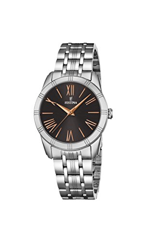Festina Damen Analog Quarz Uhr mit Edelstahl Armband F16940/3 von Festina