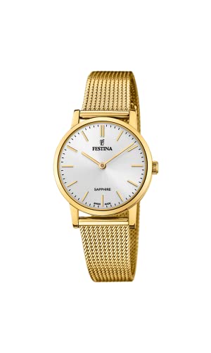 Festina Damen Analog Quarz Uhr mit Edelstahl Armband F20023/1 von Festina