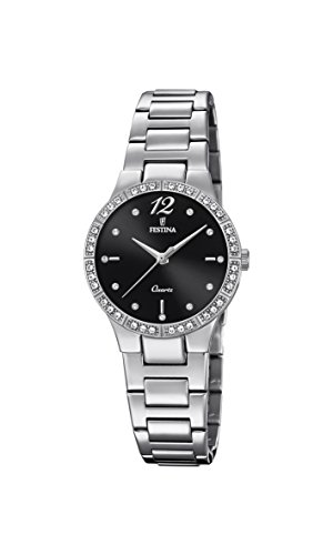 Festina Damen Analog Quarz Uhr mit Edelstahl Armband F20240/2 von Festina